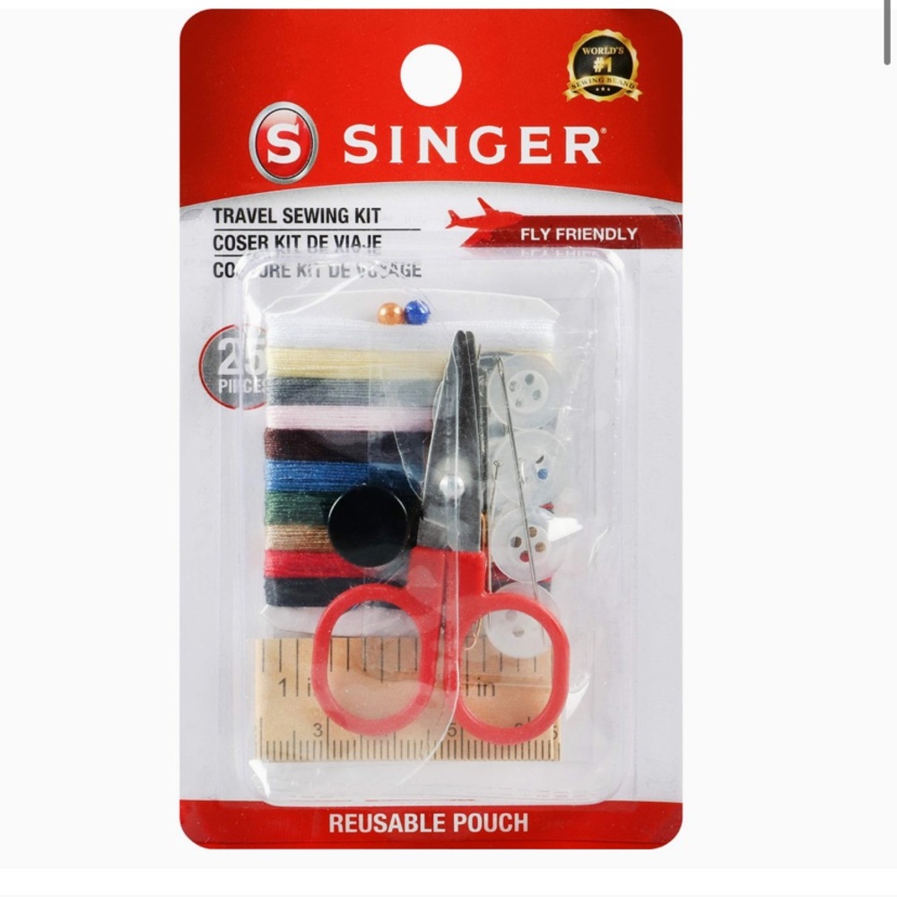 SINGER 00267 Sewing Kit in Reusable Pouch x2